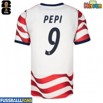 Vereinigte Staaten Ricardo Pepi #9 Heimtrikot EM 2024 Kurzarm